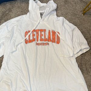 Women's White Cleveland Browns Hoodie